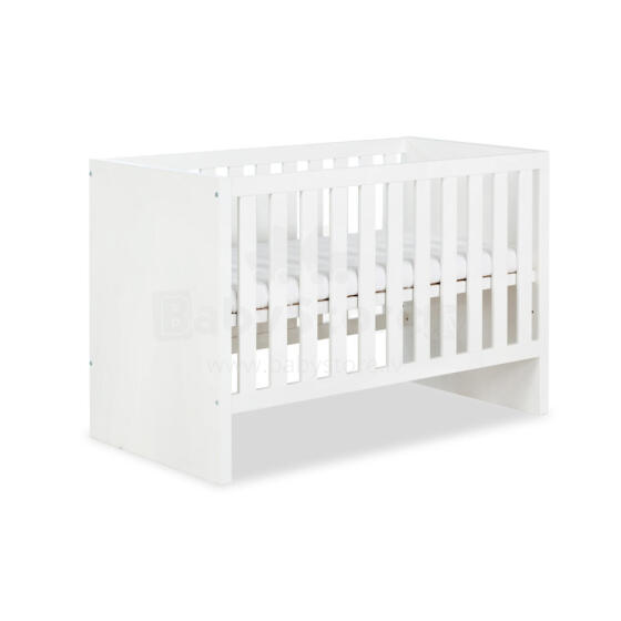 Klups Amelia Art.233081 White  Children's wooden crib 120x60 cm