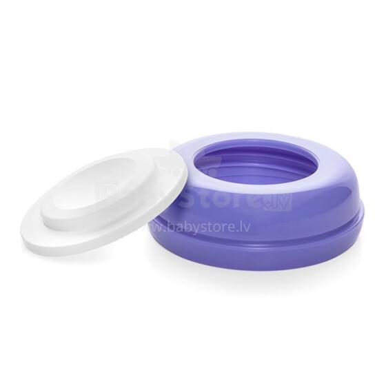 Lansinoh Container ring & disc Art.53450 krūts pumpis un mātes piena uzglabāšanas kompresijas gredzens 160 ml bērnu pudelītēm un piena uzglabāšanas traukiem