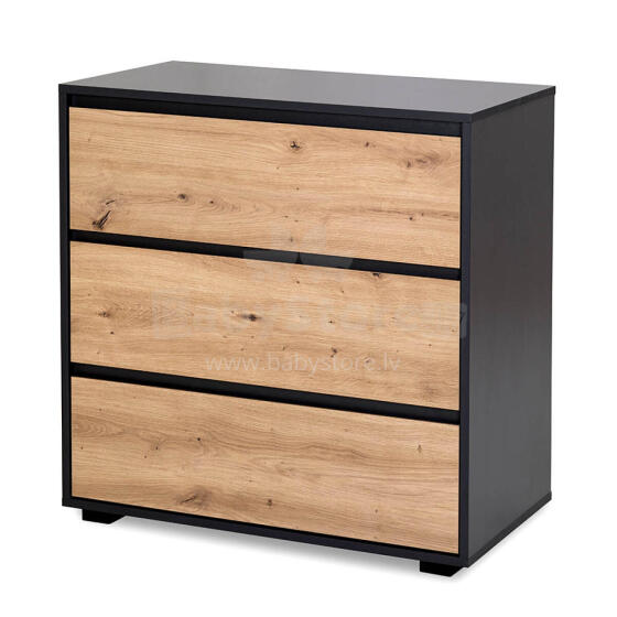 Klups Dalia Art.233197 Anthracite/Oak  комод с пеленальной поверхностью