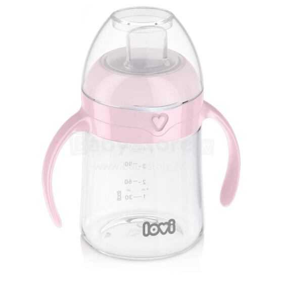 LOVI 35/353 First cup with spout 150ml. pink