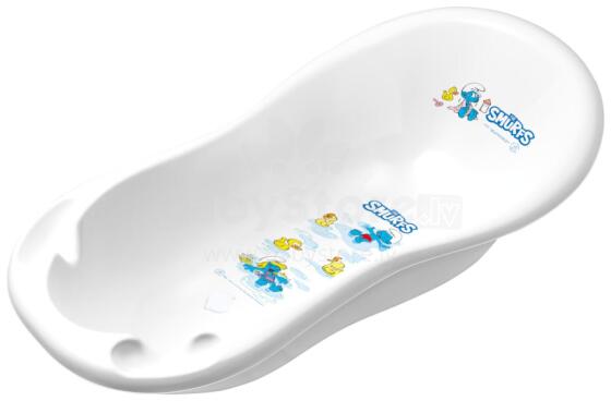 Ванна MALTEX 100 см с пробкой Smurfs белая