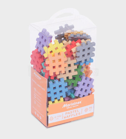 MARIOINEX 903667 Waffle mini pastel blocks 70 pcs.
