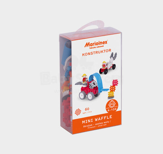 MARIOINEX 903780 Мини-вафельные блоки Маленький пожарный (блистер)