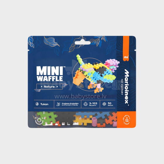 MARIOINEX 906118 Mini vafeļu daba (Toucan) 50 gab.