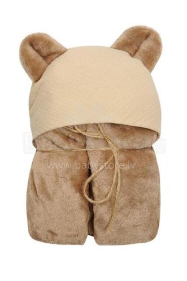 MATEX Sega KOALA MUSLIN ar kapuci 95x95 cm [TB0444_01]
