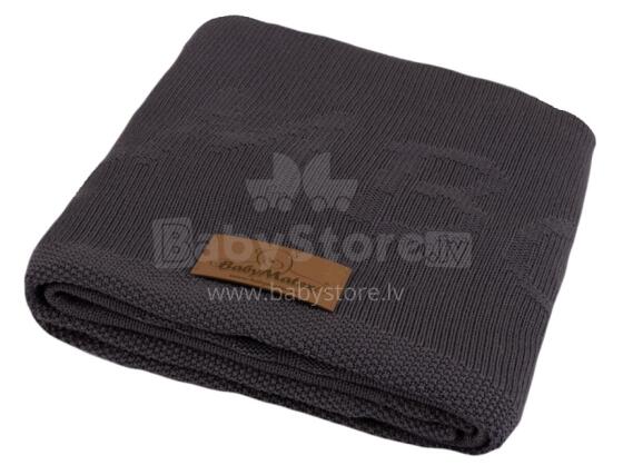 Одеяло MATEX THAI бамбуковое, вязаное 80x100 [TB0364_04] темно-серое