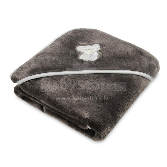 MATEX mikrošķiedras sega ar kapuci KOALA autokrēsliņam 95x95 [TB0149_45] grafīts