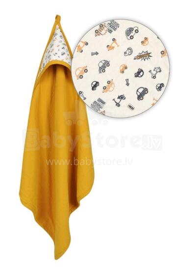 Покрывало для ванны MATEX MUSLIN DESIGN 85x85 см [TB0443_02] горчичный