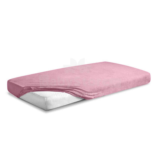 Простыня на резинке MATEX FROTTE PREMIUM 60x120 [TB0025 -10] розовая