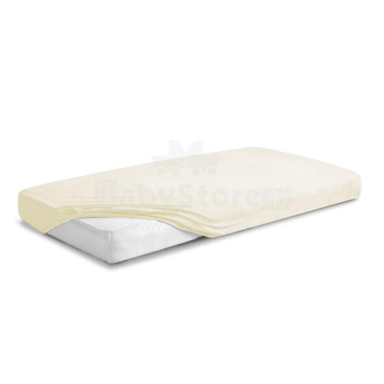 MATEX FROTTE PREMIUM pieguļoša palags 70x140 [TB0026_02] ekru