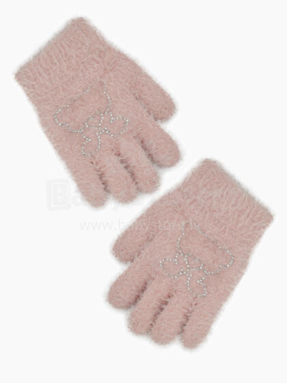 NOVITI RZ061-G-01 Girls' gloves 5P fluffy single sequins 16