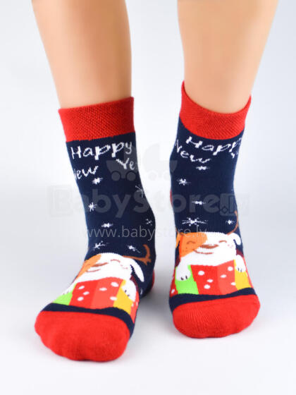 Носки махровые NOVITI SF012-U-01 XMAS С Новым годом 31/34
