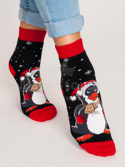 NOVITI SF012-U-02 Terry socks XMAS Penguin 31/34
