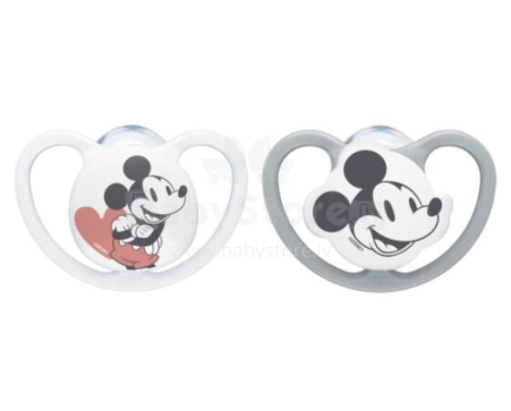 NUK 176286 Pacifier 6-18 silicone soothing SPACE MICKEY MOUSE 2 pcs