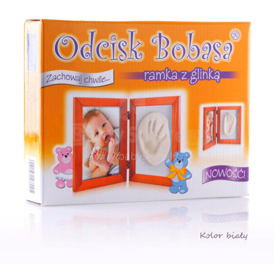 Baby Print - White Clay Frame