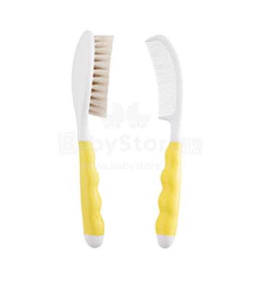 Primamma 443033 Comb and brush comb set 0+ yellow