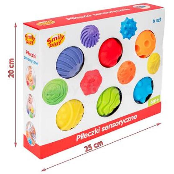 SMILY PLAY 84508 Сенсорные шарики 6 шт.