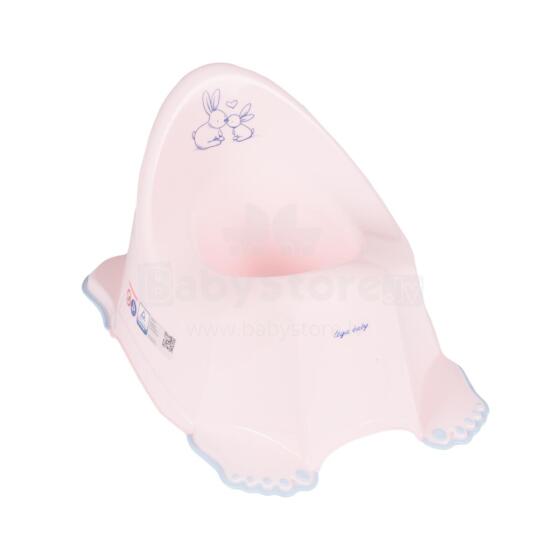 TEGA KR-001-104 Горшок противоскользящий BUNNIES светло-розовый