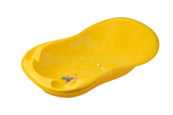 TEGA MN-004-124 Small bathtub 86 cm Monsters with drain yellow