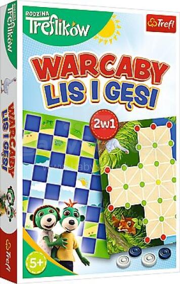 TREFL 02301 Checkers Game / Fox and Geese - Treflik Family