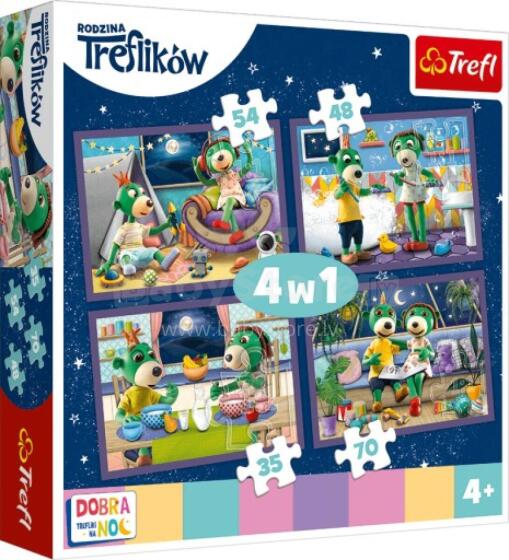 TREFL 34370 Пазл 4 в 1 Вечерние ритуалы Трефликса*