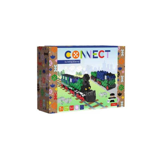 TREFL 61976 Connect 2in1 Blocks - Vilciens / Kravas automašīna ar piekabi