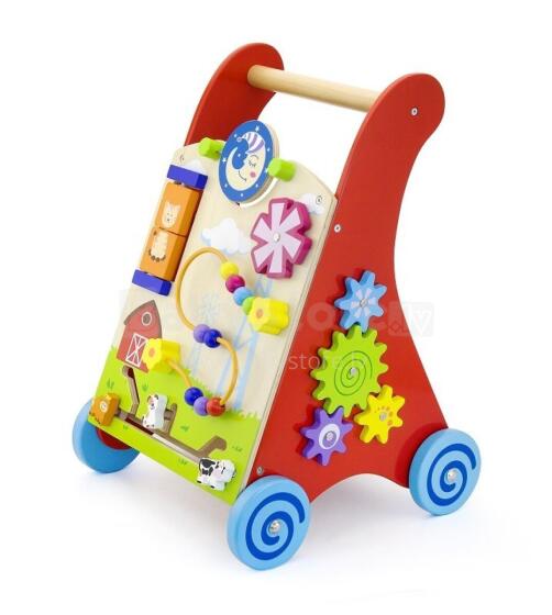 Viga 50950 Educational baby walker red