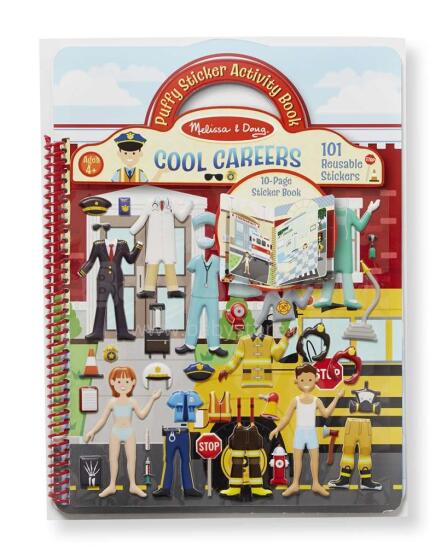 Melissa&Doug Cool Careers Art.19426 Grāmatiņa ar uzlīmēm