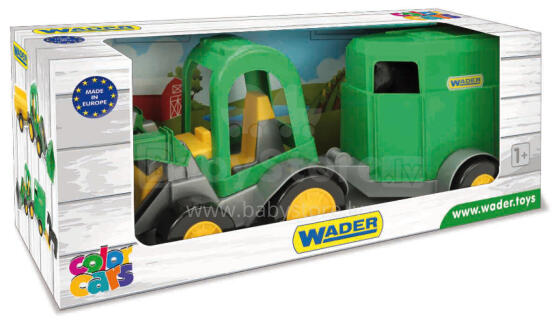 WADER 35220 Farmer iekrāvējs Traktors ar piekabi