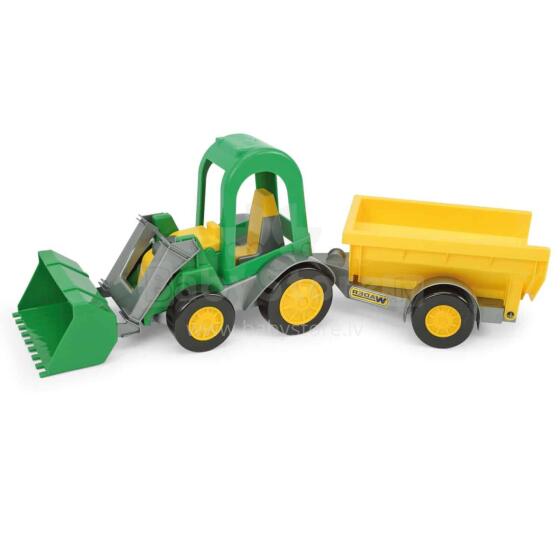 WADER 35223 Farmer tractor loader with trailer in a box