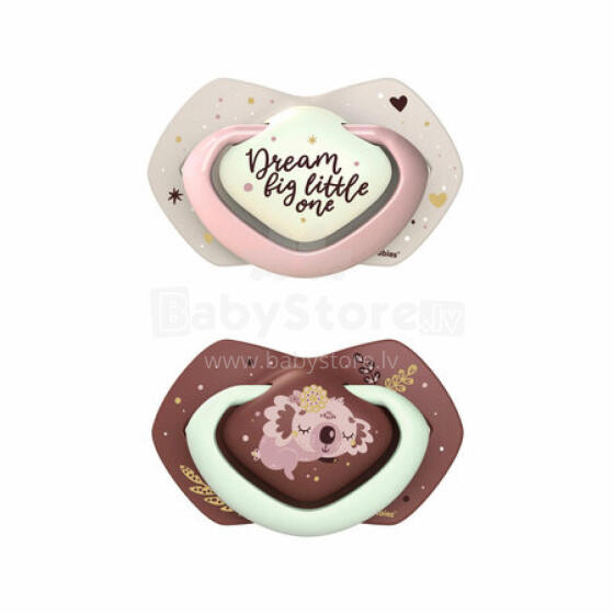 CANPOL 22/659 Silikona knupis 6-18m simetrisks Sleepy Koala 2gab