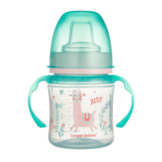CANPOL 35/207 EasyStart тренировочный стаканчик 120 мл - Sweet fun зеленый