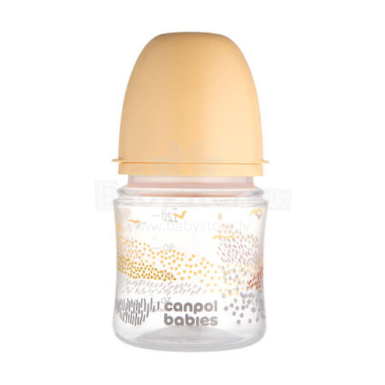 CANPOL 35/242 EasyStart anti-colic bottle 120ml MOUNTAINS beige