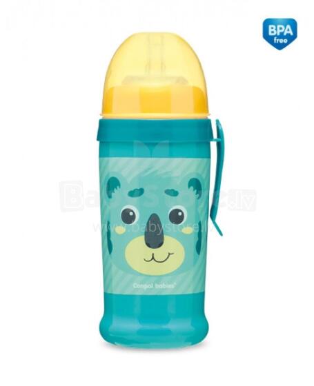 CANPOL 56/510 Hello Little koala neizliešanas pudele tirkīza