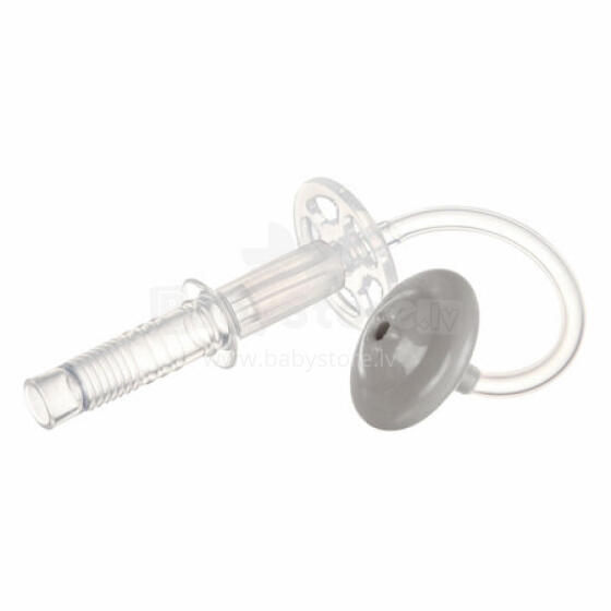 CANPOL 56/609 Non-drip silicone tube with weight 1pc. gray