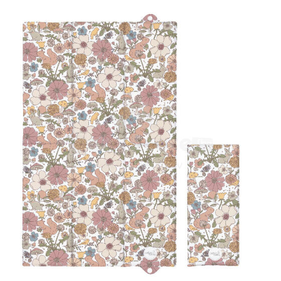 CEBA 307-000-732 Складной пеленальный матрасик большой 50x80 Basic Garden*