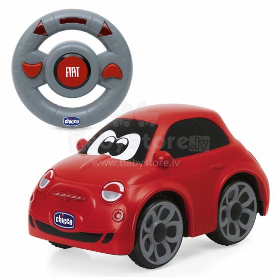 CHICCO 00011457000000 Fiat 500 ar tālvadības pulti sarkanā krāsā