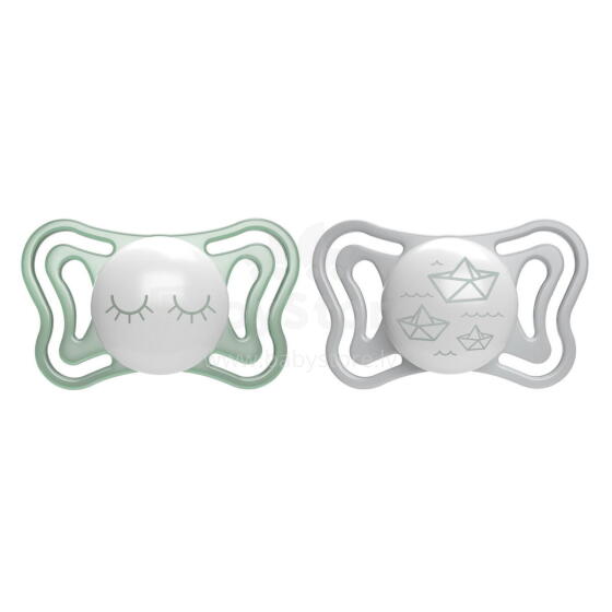 CHICCO 00071039410000 Pacifier PHYSIO LIGHT LUMI silicone 16-36m+ 2 pcs