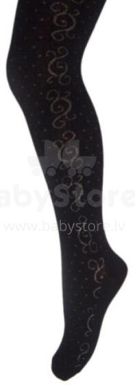 Хлопковые колготки MILUSIE 1259 DZ. ажур внутри 92/122