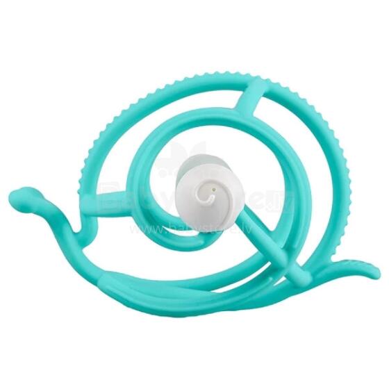 Mombella 00604 Teal Snail Rattle Zobi