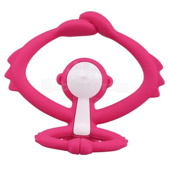 Mombella 00812 Teether Toy Monkey Dark Pink