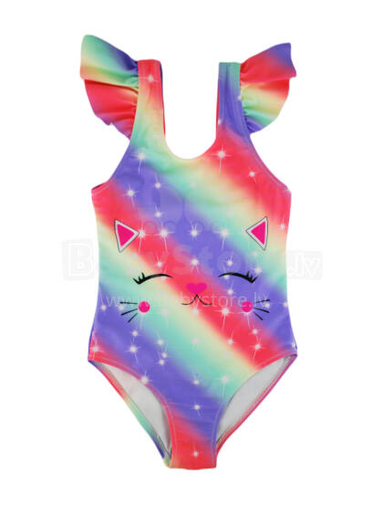 NOVITI KD003-G-01 Swimsuit with smiley face 116-122