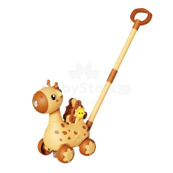 WOOPIE 50629 Žirafes stūmējs 2in1 burbulis