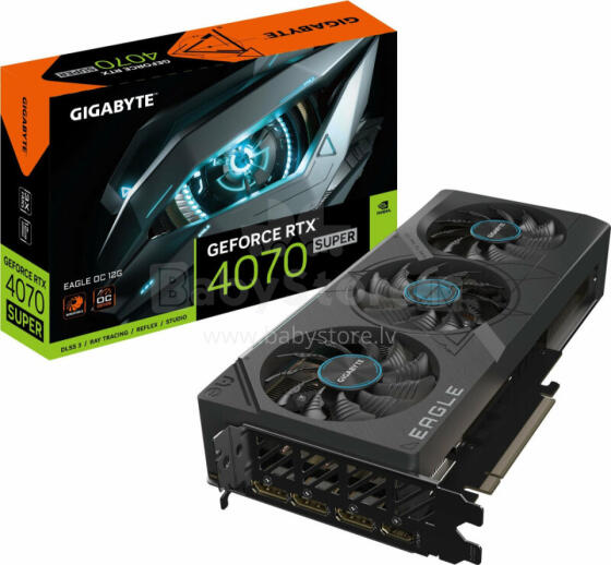 Videokarte Gigabyte GeForce RTX 4070 SUPER Eagle OC 12 GB GDDR6X (GV-N407SEAGLE OC-12GD)