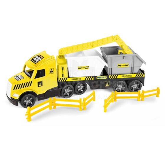 WADER 36471 Magic Truck Technik tow truck with containers