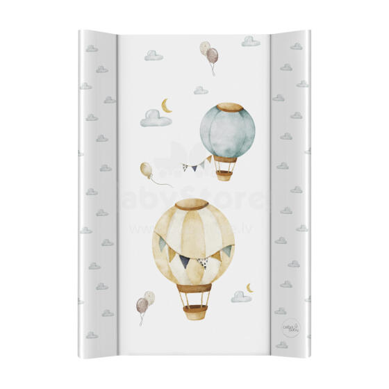 CEBA 102-000-734 Soft profiled changing mat short 50x70 Basic Balloons