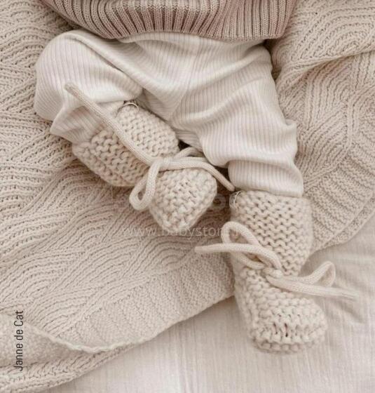 La Bebe™ Lambswool Natural Eco Socks/Booties Art.236716 Natural wool socks/boots for newborns 1 piece