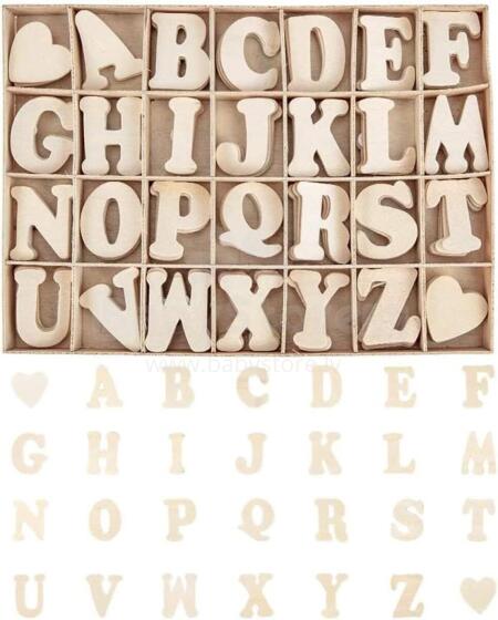 Wooden Letters A-Z  Art.23676 Wood Letter ,1 psc