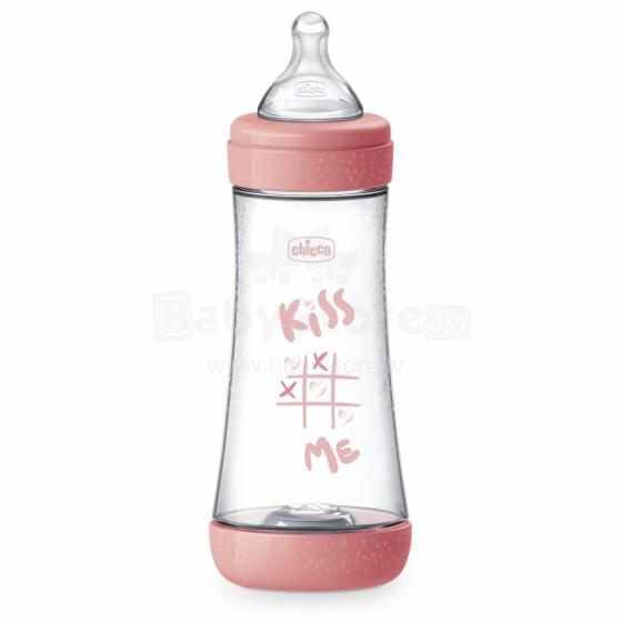 CHICCO 00020235110040 Pudele P5 plastmasas silikona 300 ml Fast Girl