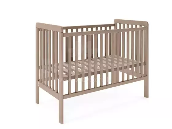 YappyKids Uno Beech Wood Art.236834 Moka   Детская деревянная кроватка